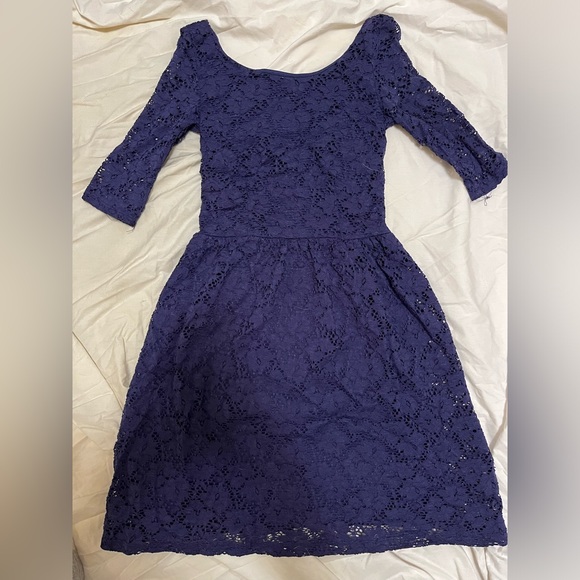 Blue laced dress, xs - Picture 2 of 2